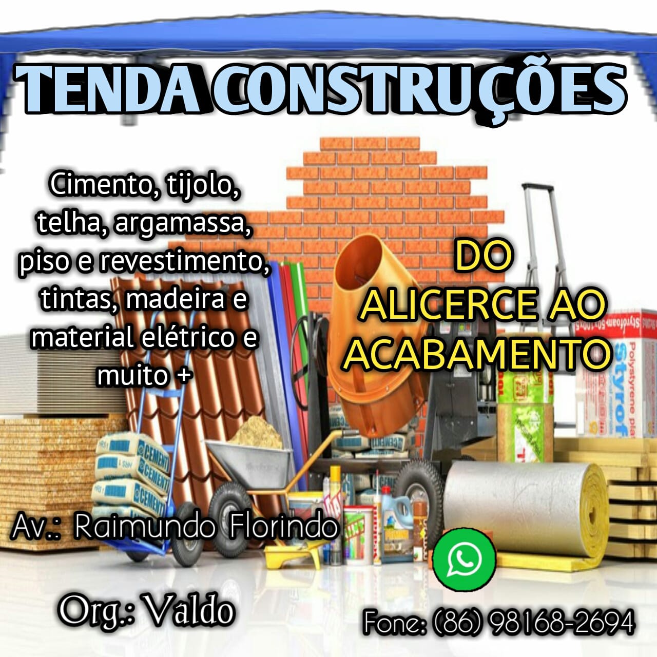 Tenda construções-Lagoa de São Francisco _PI