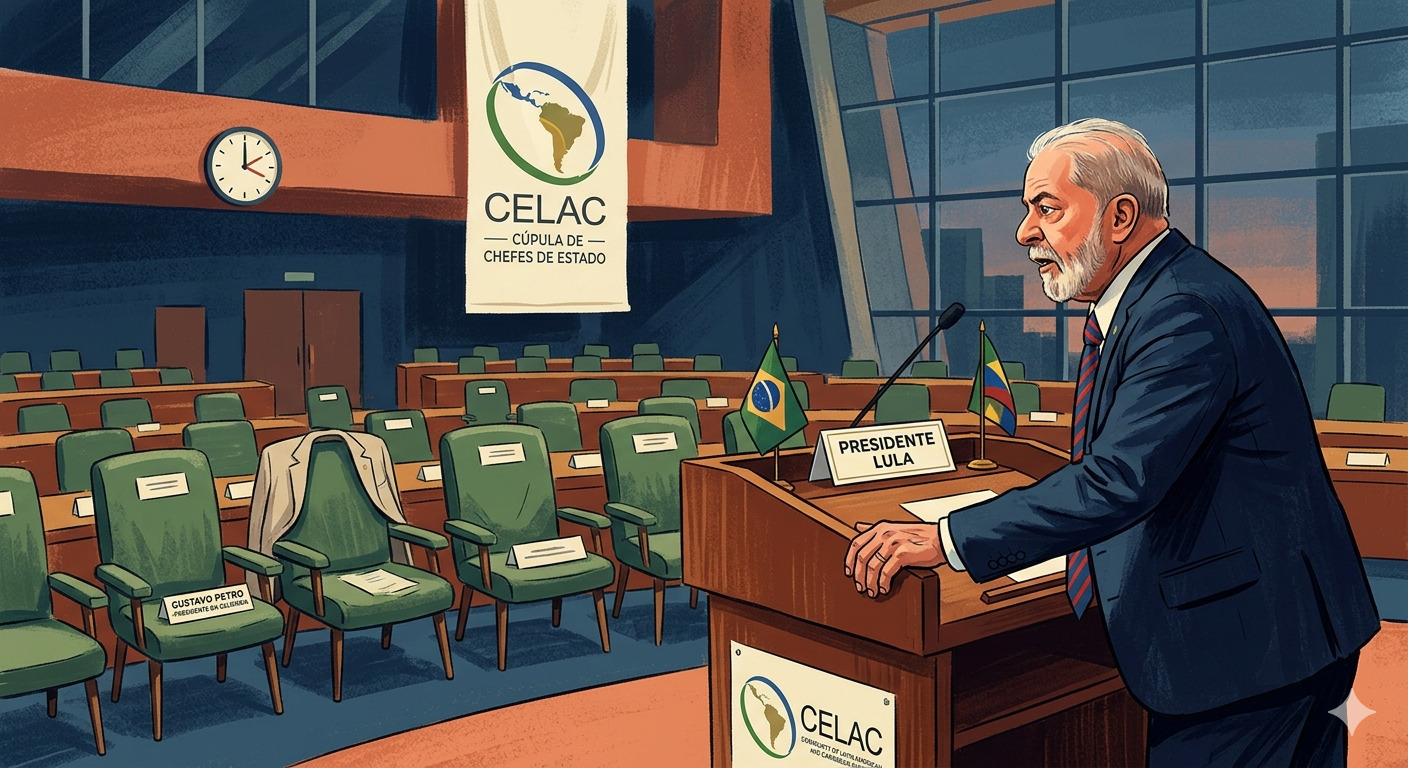 Atraso de Petro na Celac gera incômodo e antecipa discurso de Lula