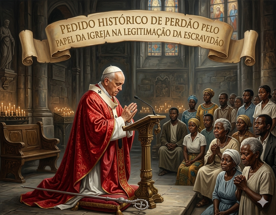 Papa Leão XIV faz pedido histórico de perdão pelo papel da Igreja na legitimação da escravidão