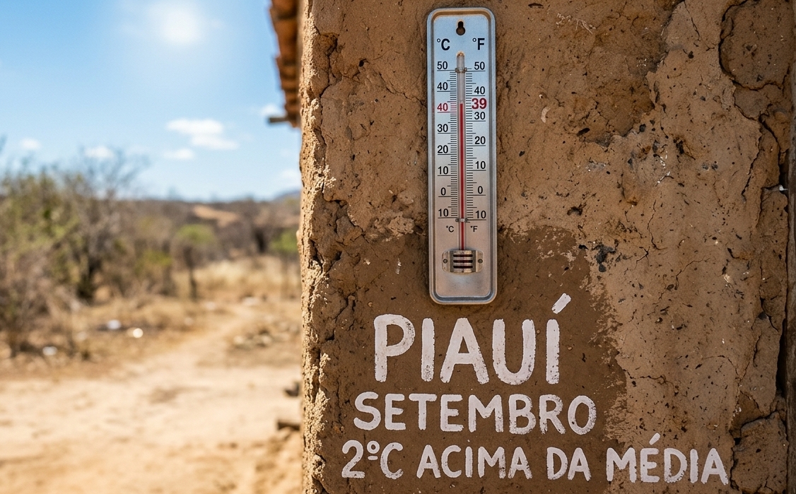 Setembro deve ter calor acima da média no PI; temperaturas podem ficar até 2°C mais altas, alerta Defesa Civil