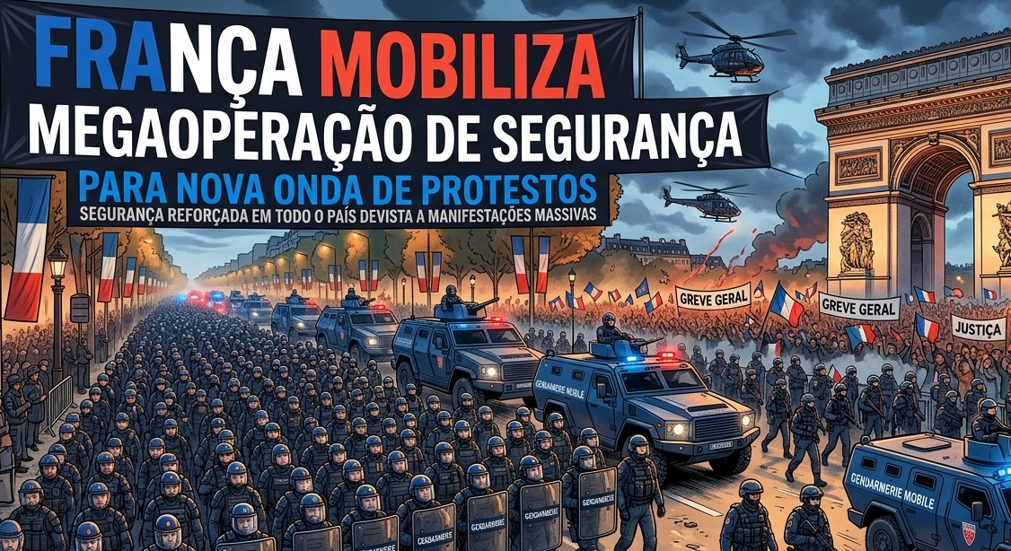 França mobiliza megaoperação de segurança para nova onda de protestos